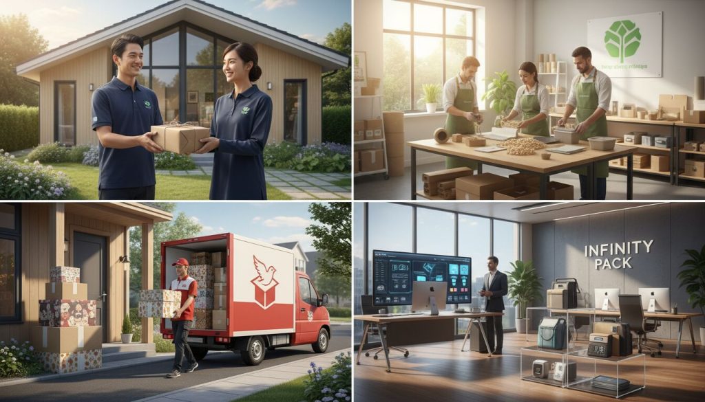 Découvrez les 4 meilleures entreprises offrant des services d'emballage à domicile, alliant praticité et qualité pour vos besoins d'expédition.